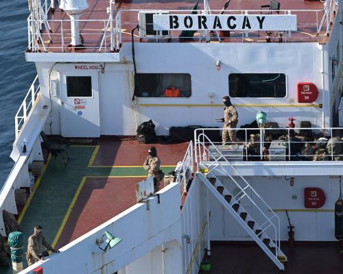 French forces board Russian tanker suspected of drone launches – as it happened