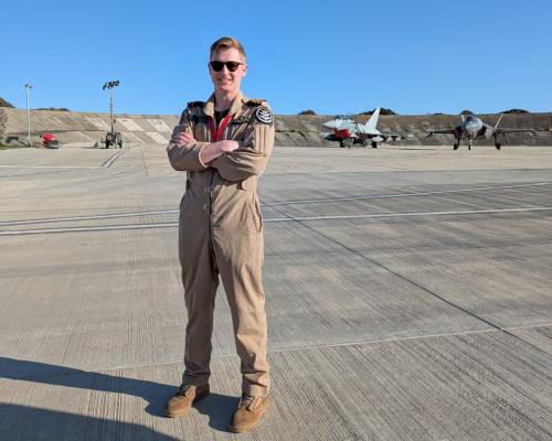 One beer, bed, then back on duty – the British pilot who made RAF history shooting down drones