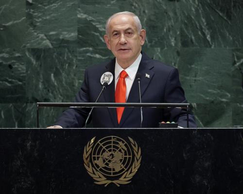 Netanyahu tells UN that Israel ‘must finish the job’ in Gaza after dozens of delegates walk out in protest - as it happened