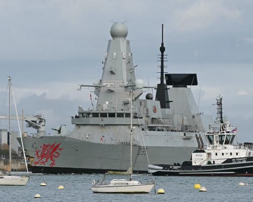 HMS Dragon docks in eastern Mediterranean after issues with water systems